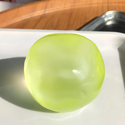 Coconut Oil Infused Moldable Stress Reliever - Reusable Soft Squeeze Fidget for Anxiety and Sensory Relief, Elegant Desktop Decor, Ideal Adult Party Favor and Holiday Gift in Multi Transparent Pastel Shades