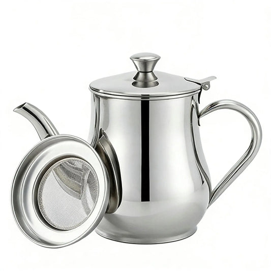 Non-Stick Stainless Steel Oil Storage Jars with Filters, Available in 24Oz and 32Oz - Efficient Oil Separators for Frying and Cooking Grease