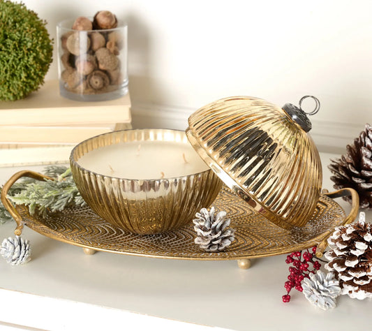 Home Reflections 24-Ounce Lidded Decorative Candle